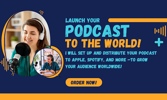 Gig Preview - Setup and distribute your podcast to apple, spotify, and more to grow audience