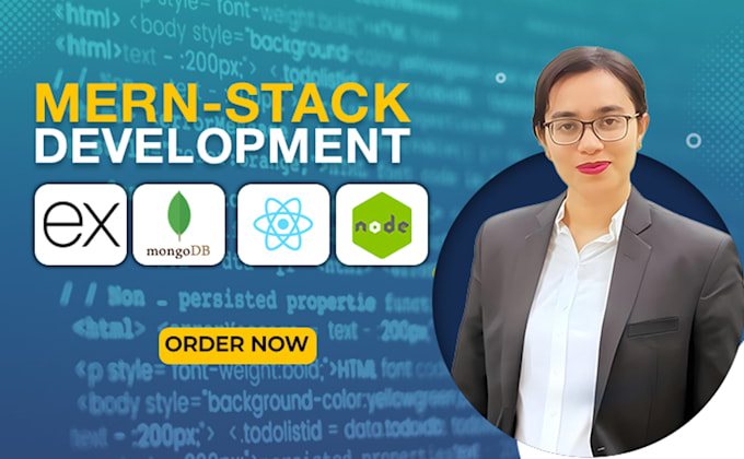 Gig Preview - Be your mern stack developer for responsive web development