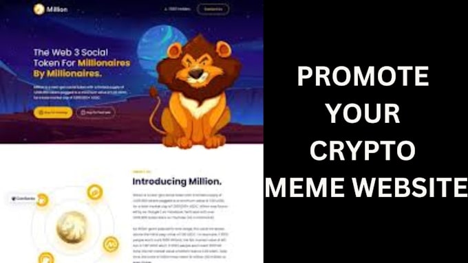 Gig Preview - Design fast selling crypto meme website with white paper, nft website with bonus