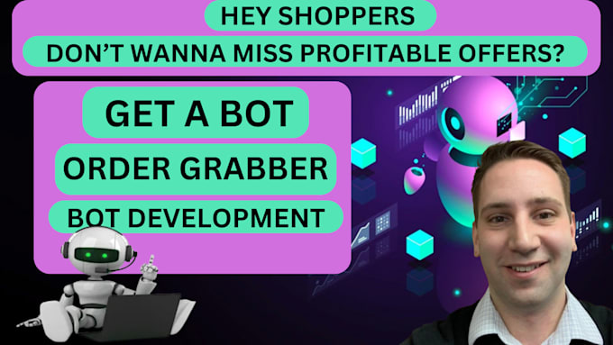 Gig Preview - Develop custom driver bot for instacart, uber eat, amazon flex, spark, doordash