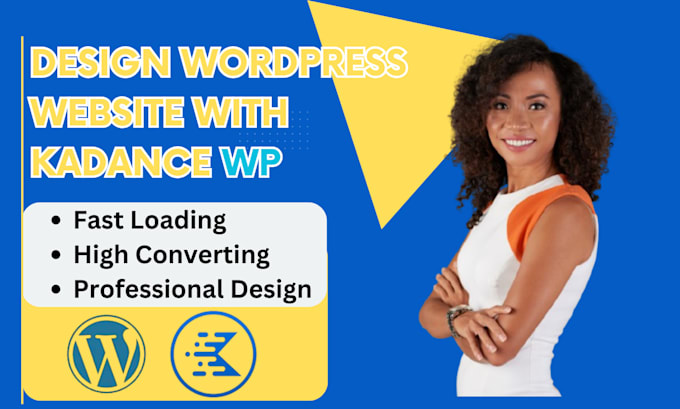 Gig Preview - Redesign a fast business wordpress website with a kadence gutenberg blocks, divi