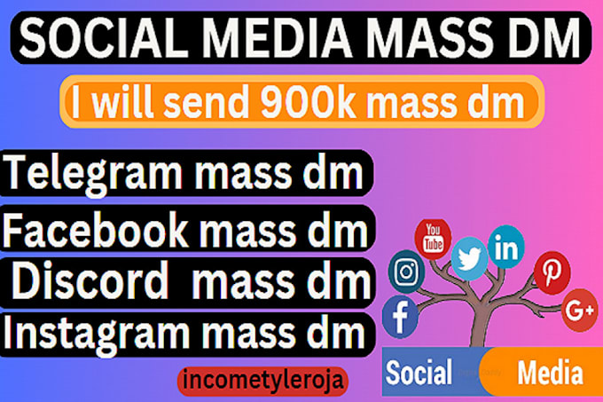 Gig Preview - Send 900k mass dm insragram twitter discord facebook mass dm