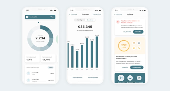 Gig Preview - Build ai finance app, personal finance app, budgeting app, finance tracker app