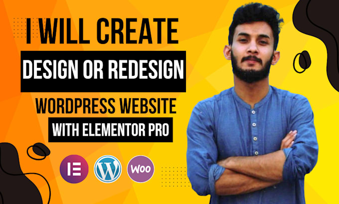 Gig Preview - Create, design, redesign, revamp wordpress website with elementor pro