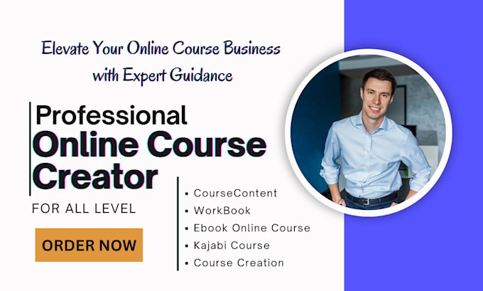 Gig Preview - Create online course content for education, training manual, coaching program