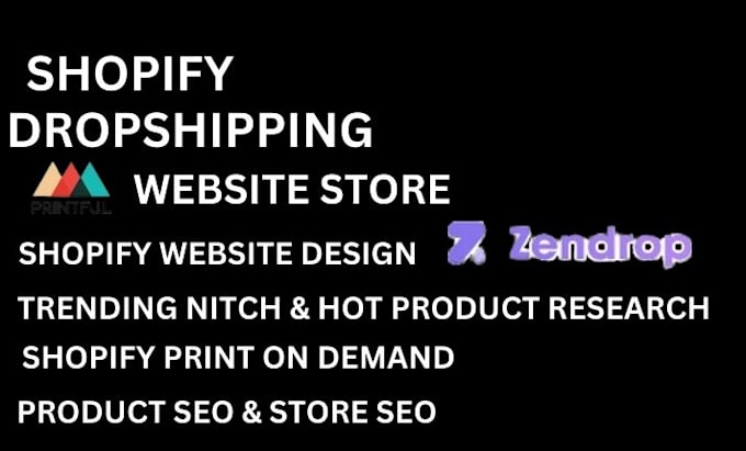 Gig Preview - Create shopify dropshipping store, build shopify website, pet website redesign