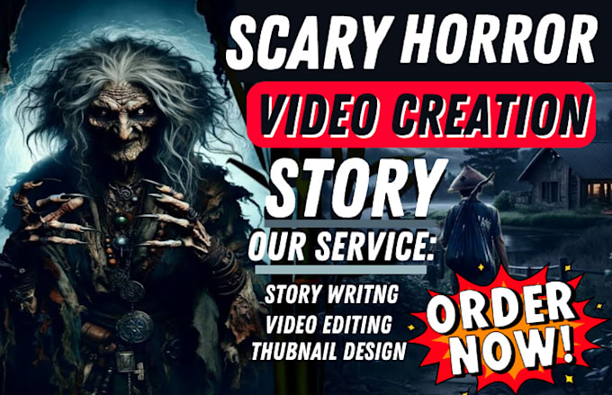 Gig Preview - Create horror  story video, scary stories videos for youtube