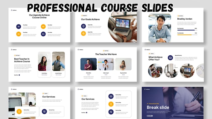 Gig Preview - Design presentation slides, google slides, course powerpoint presentations