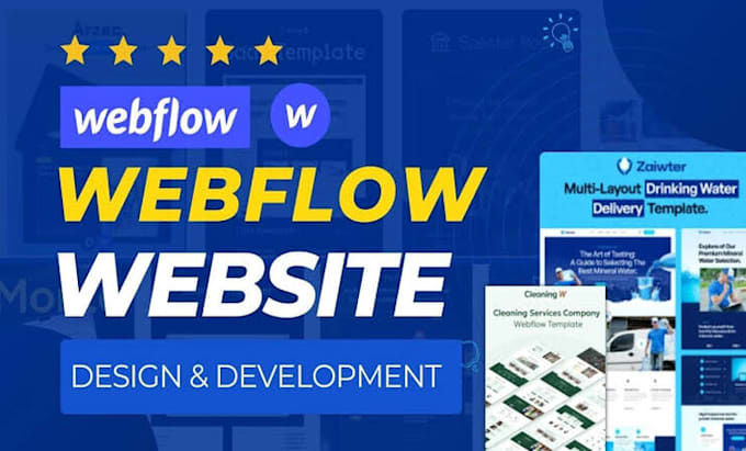 Gig Preview - Expert webflow designer bug fixes figma to webflow framer pixels perfect clone