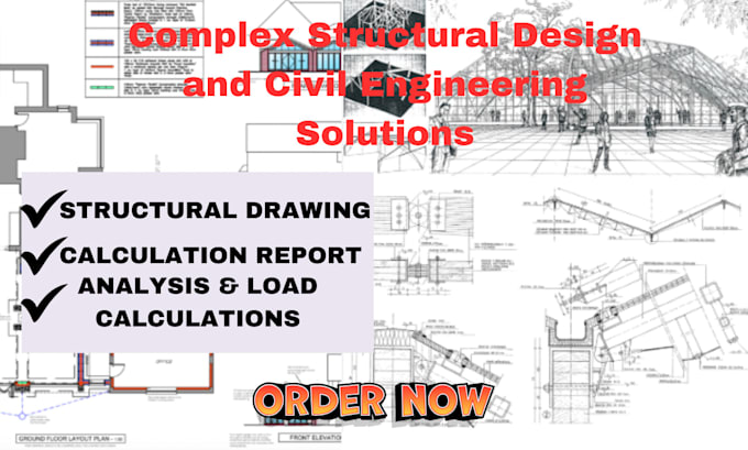 Gig Preview - Do complex structural design and civil engineering solutions