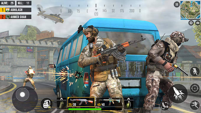 Gig Preview - Develop multiplayer sniper shooting game,mmorpg game,action game,IOS mobile PC