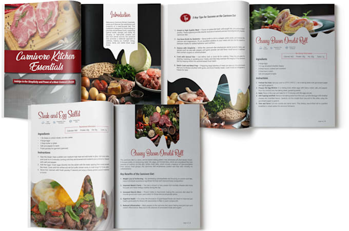 Gig Preview - Design and format cookbooks and recipes book