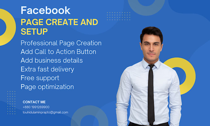 Gig Preview - Do facebook business page create,professional page design