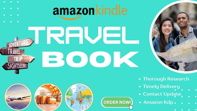 Gig Preview - Write amazon kindle travel book, amazon kdp travel book ebook writer ghostwriter