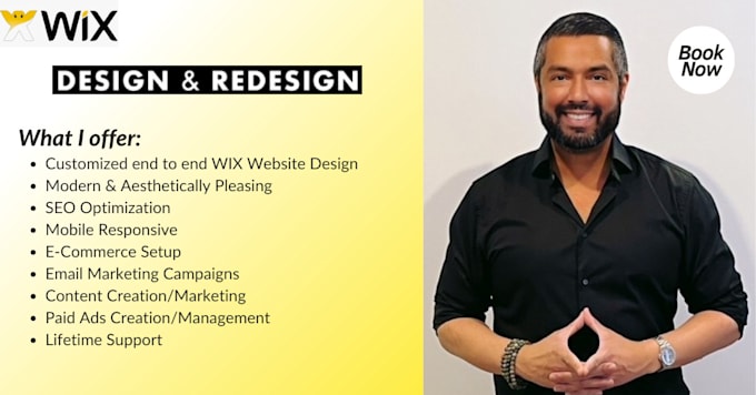 Gig Preview - Build wix website, wix website design or wix redesign wix