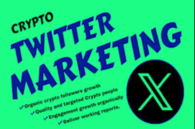 Gig Preview - Do crypto twitter marketing or promotion for real organic followers growth