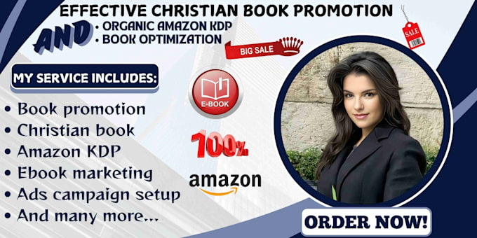 Gig Preview - Do effective and core christian book promotion amazon KDP book marketing