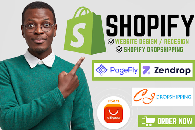 Bestseller - build shopify website, design or redesign shopify store, dropshipping store