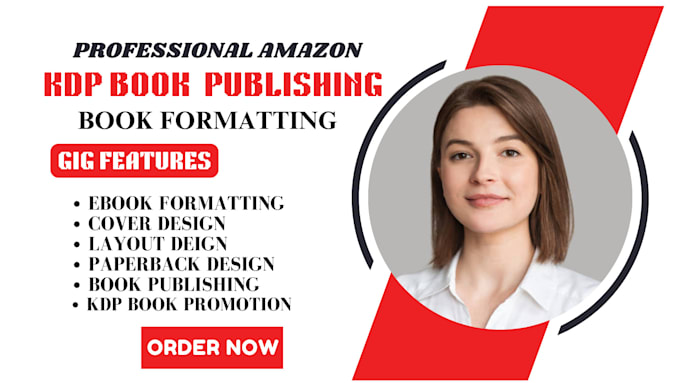 Gig Preview - Do amazon kdp book formatting, book publishing on amazon KDP, book publishing