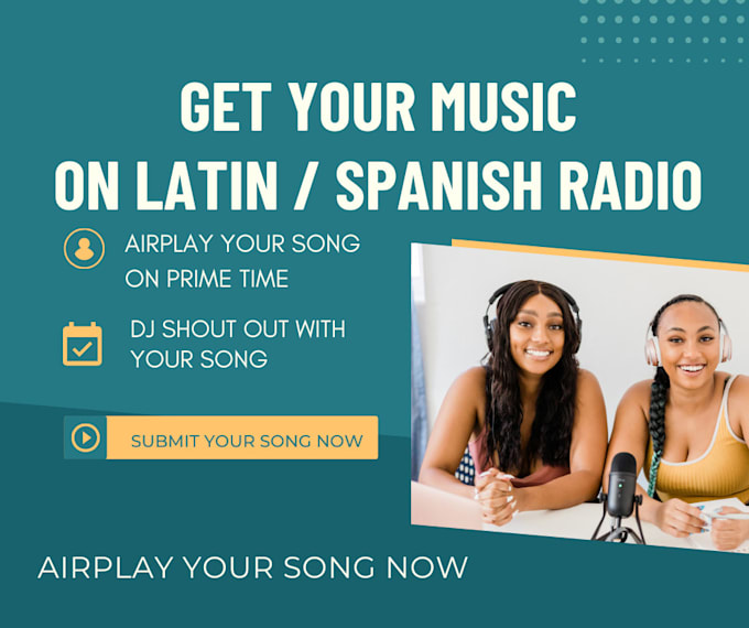 Gig Preview - Airplay your song on spanish latin radio