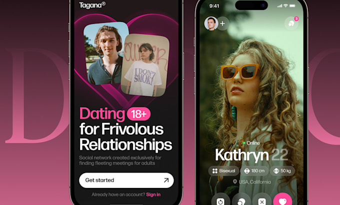 Gig Preview - Do dating app social chat app live streaming app social chat app dating website