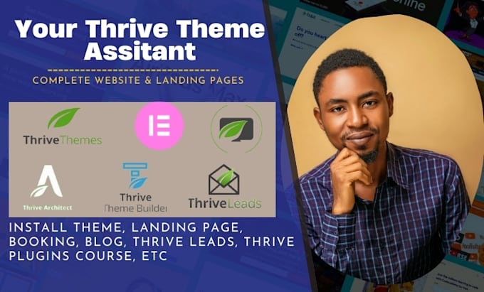 Gig Preview - Design or clone a sales page, website, or landing page using thrive architect