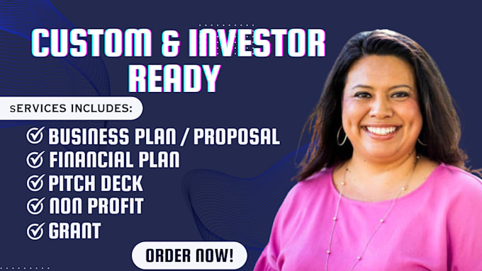 Gig Preview - Develop detailed business plan for startups, investor business plan, nonprofit