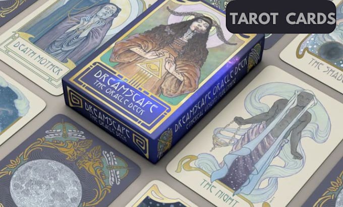 Bestseller - illustrate playing card 2d card game tcg zodiac tarot card oracle card with box