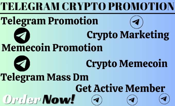 Gig Preview - Do viral crypto telegram promotion, telegram mass dm, crypto promotion, memecoin