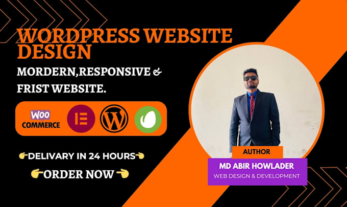 Gig Preview - Produce a wordpress website, customization at very cheap rates in 24 hours