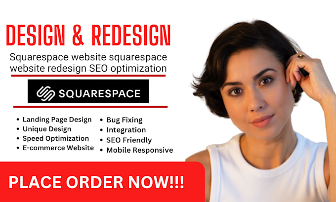 Gig Preview - Design redesign squarespace website squarespace website redesign landing page