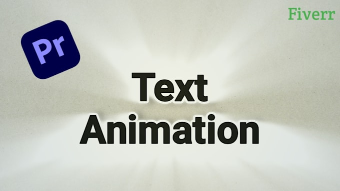 Gig Preview - Create a text animation video for your project