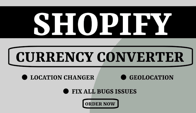 Gig Preview - Do multi currency converter switcher integrate auto geolocation in your shopify