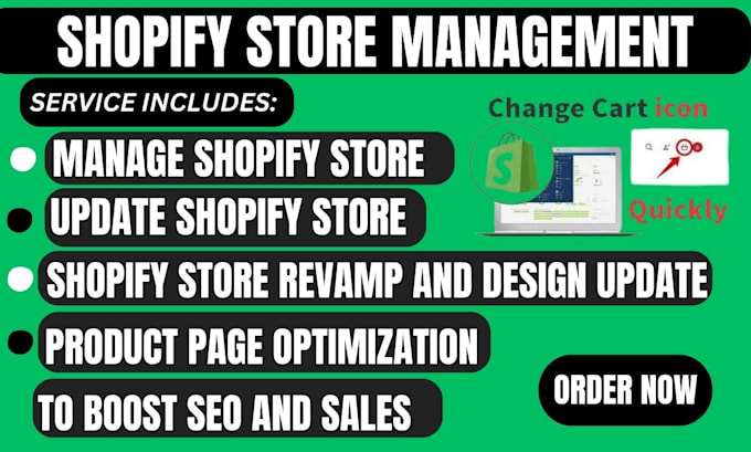 Bestseller - revamp, update shopify store, shopify manager, virtual assistance to boost sales