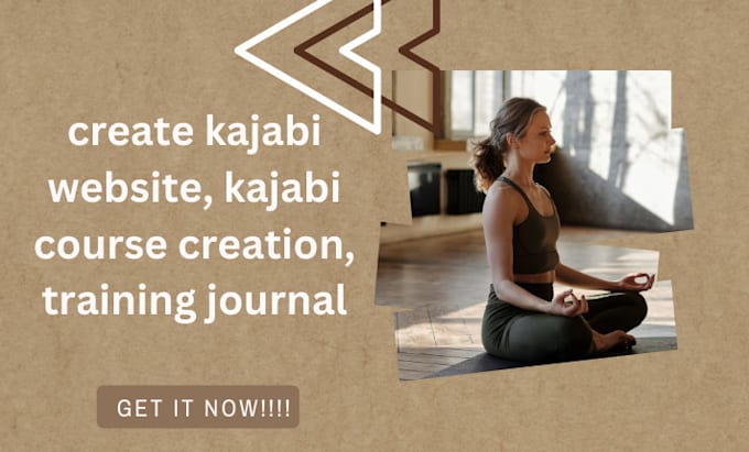 Gig Preview - Create kajabi website, kajabi course creation, training journal