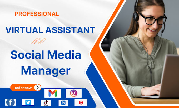 Gig Preview - Be your virtual assistant and social media manager for your social media handles