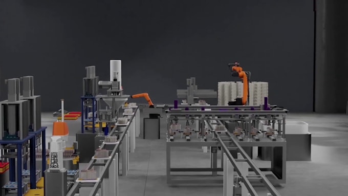 Gig Preview - Create 3d industrial animation technical animation industrial equipment 3d model