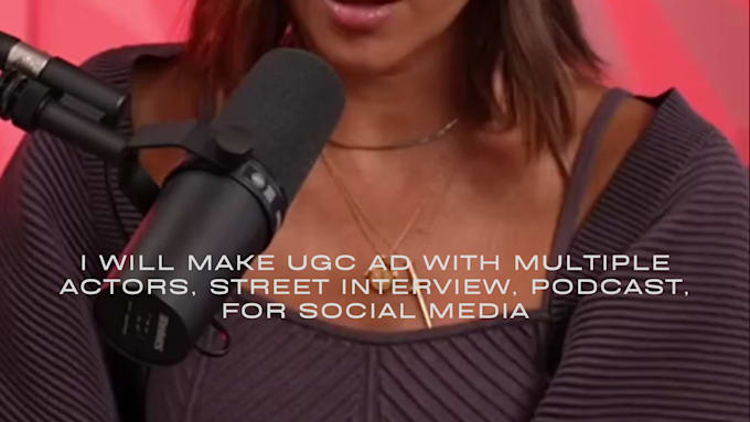 Gig Preview - Make ugc ad with multiple actors street interview podcast for social media