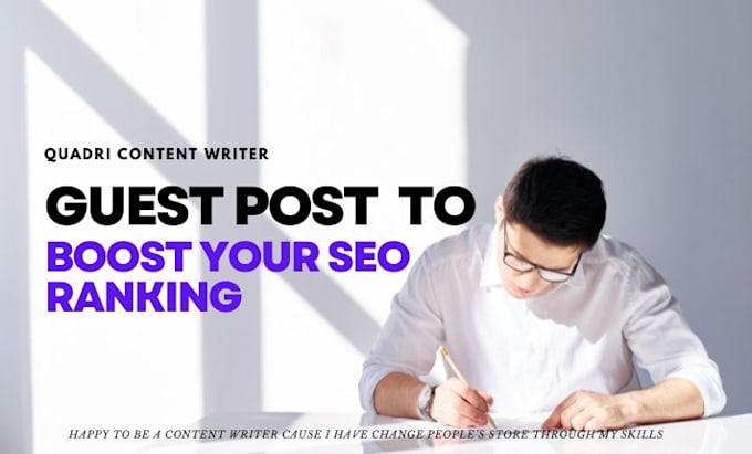 Gig Preview - Create professional guest posts to boost your SEO ranking