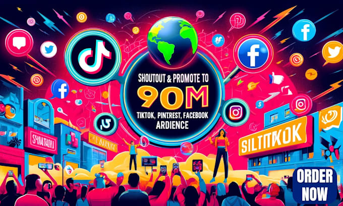 Gig Preview - Shoutout and promote share website to 90m USA UK pinterest, tiktok, fb audience