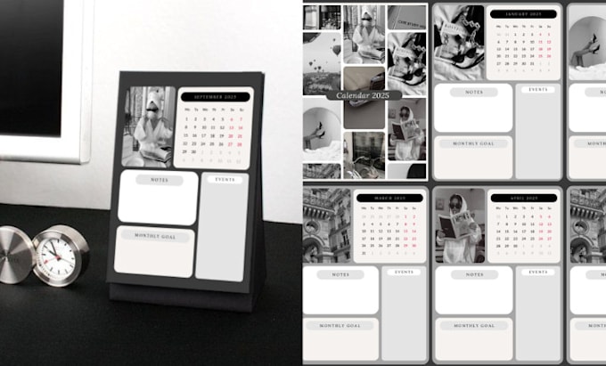 Gig Preview - Stunning desk and wall calendar designs for your brand