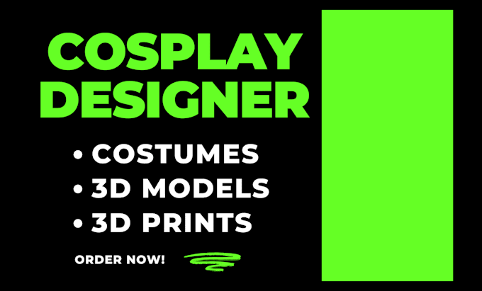 Gig Preview - Be your cosplay designer for costumes, 3d models and prints