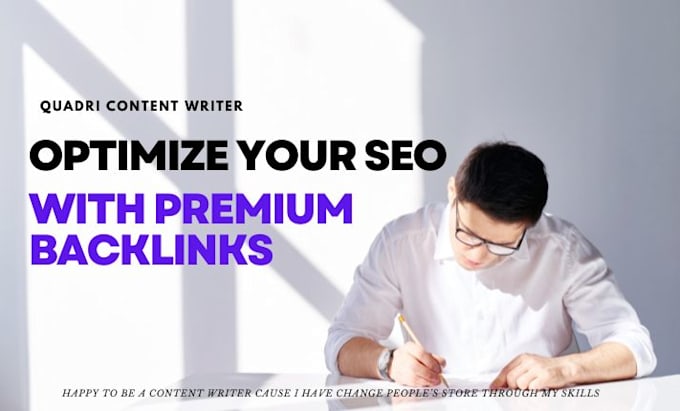 Gig Preview - Optimize your SEO with premium backlinks