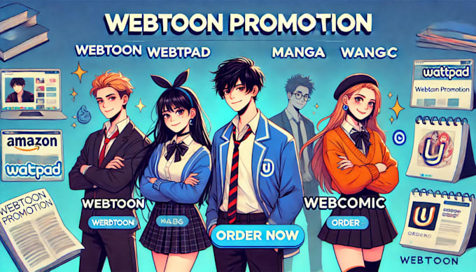 Bestseller - do massive webtoon, wattpad, comic book, cartoon promotion