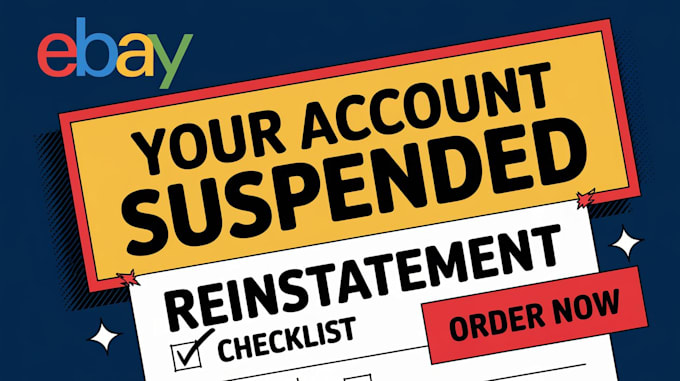 Gig Preview - Reinstate your account suspension ebay mc011 mc113 and account issues