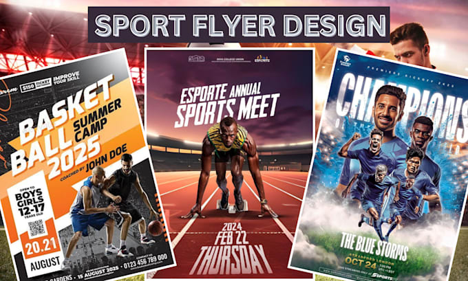 Gig Preview - Design sports, basketball, football, fitness, gym, boxing flyer or poster