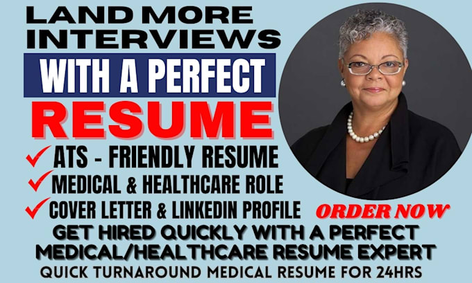 Gig Preview - Write ats medical device resume, healthcare, nurse practitioner, and biotech, CV