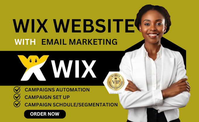 Gig Preview - Wix website email marketing campaign setup wix workflow automation ai campaign