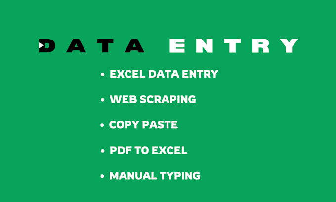 Gig Preview - Do accurate data entry work as per your criteria