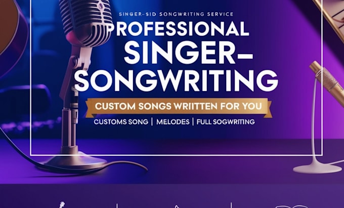 Bestseller - write catchy lyrics and sing as a female vocalist